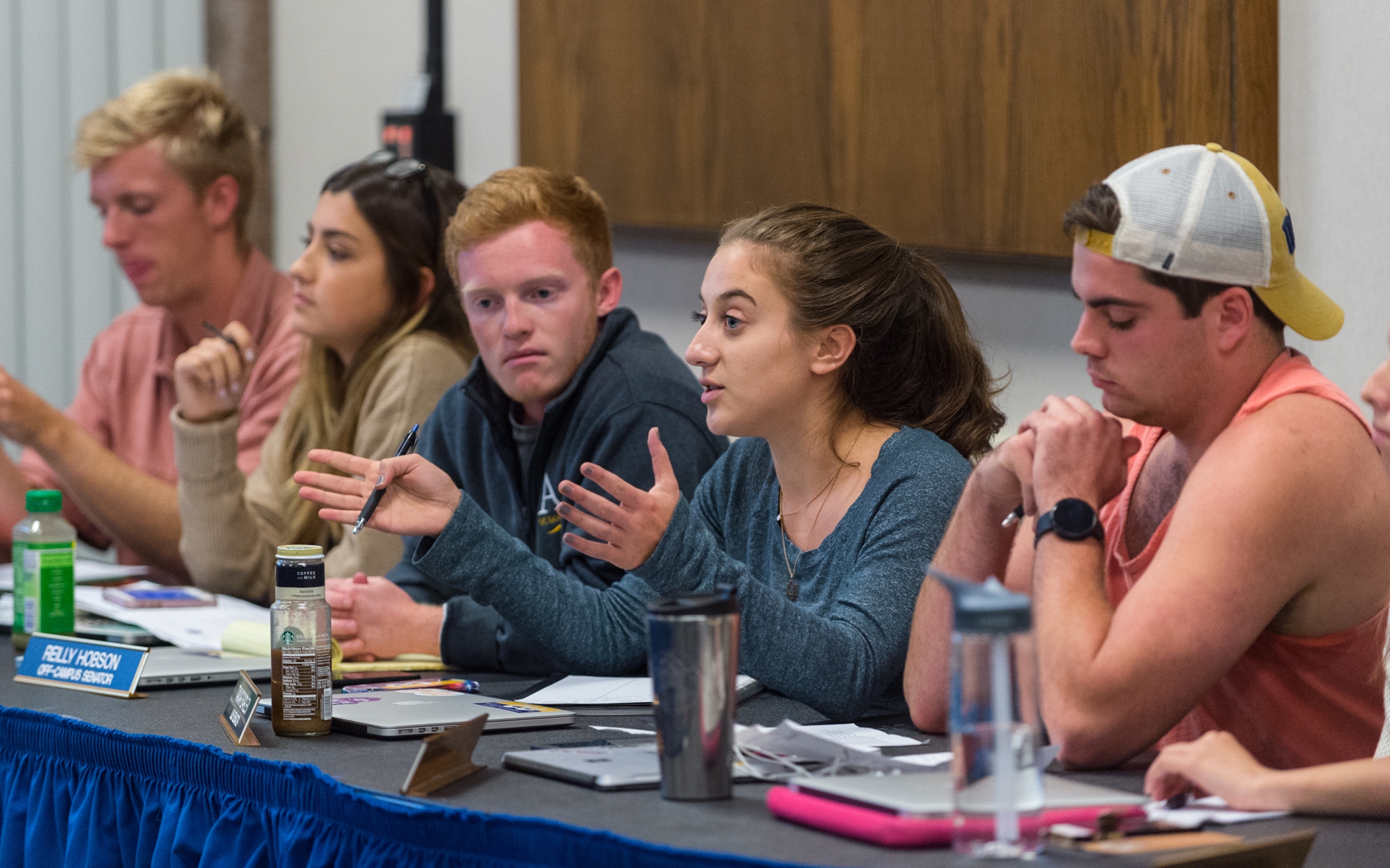 College of Letters & Science senator Tamar Barlev speaks during the weekly Legislative Council meeting on Wednesday, October 26, 2016.