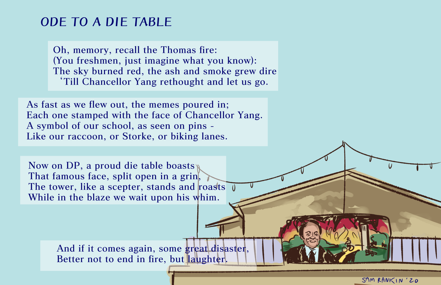 ode to a die table