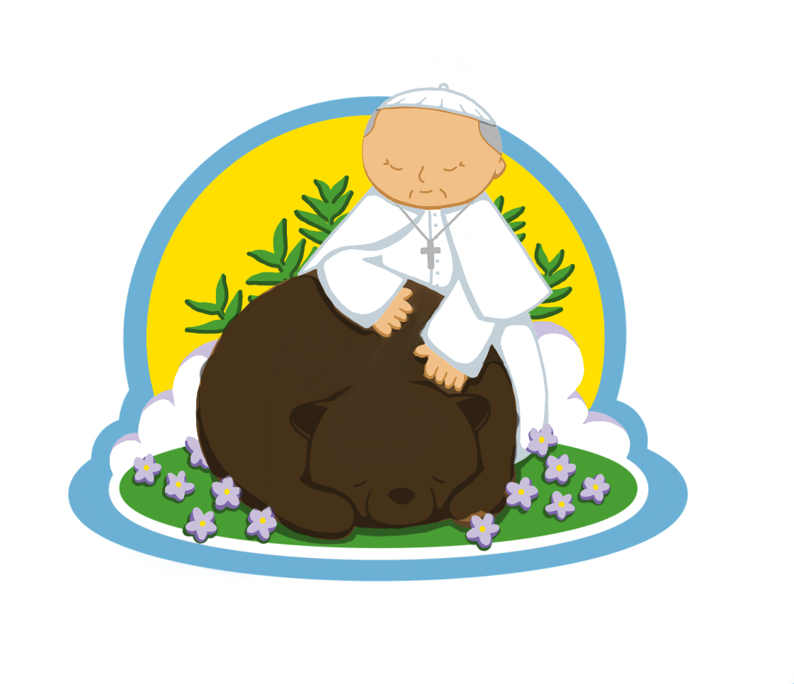 A black bear and the Pope in heaven