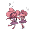Country girls dancing