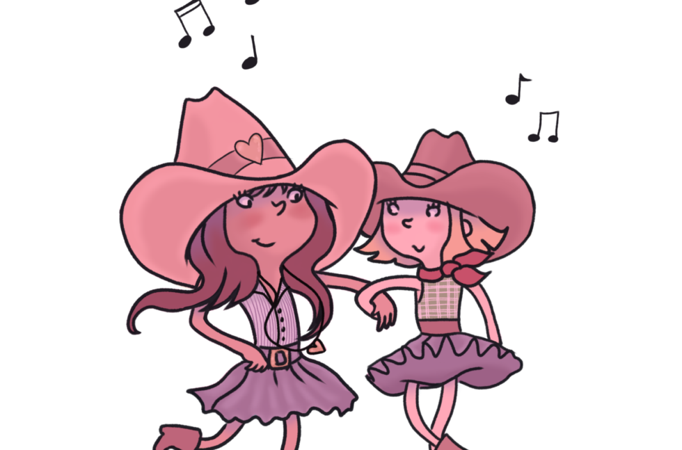 Country girls dancing