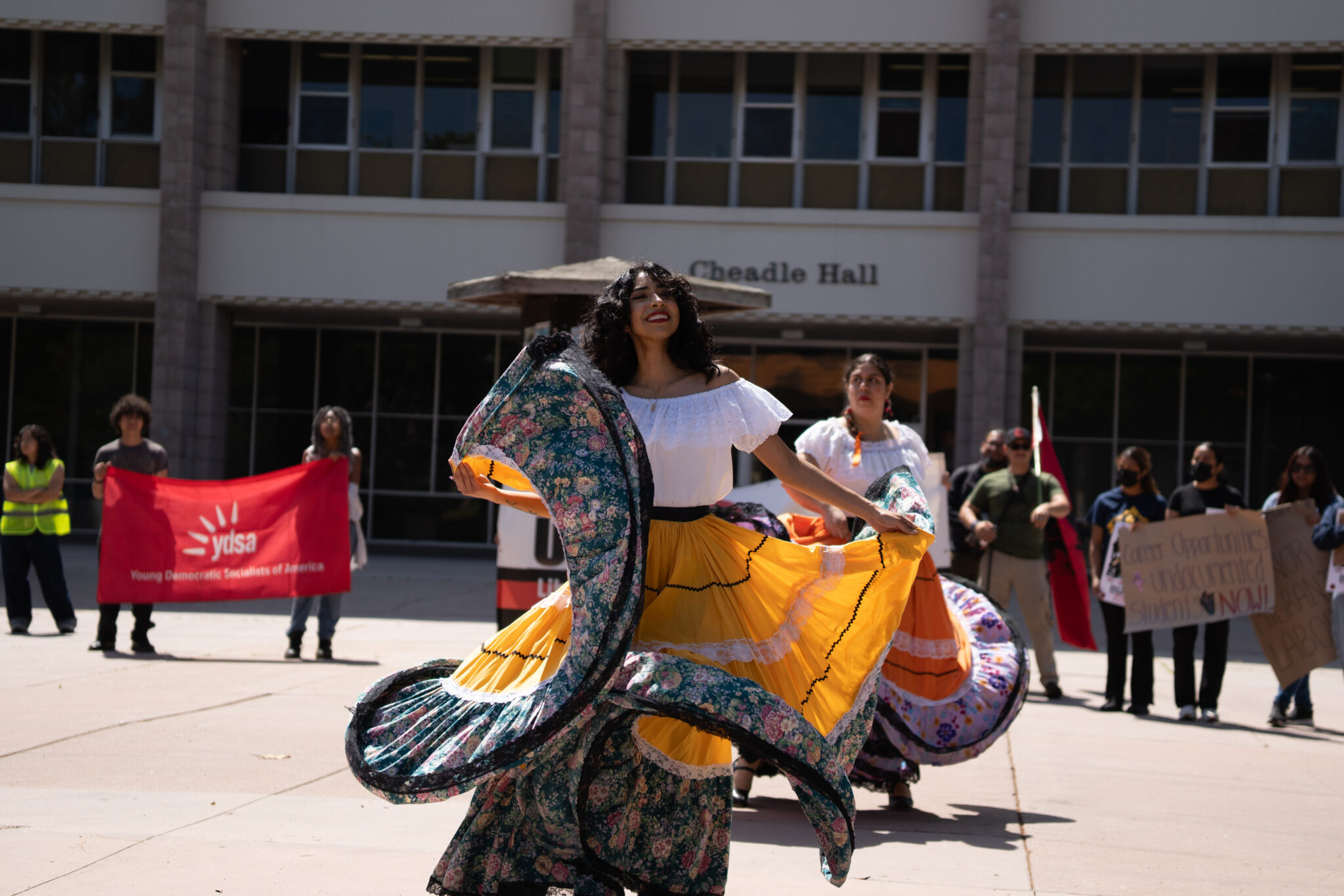 Raíces de mi Tierra performed Folklórico, a style of traditional Mexican dance, which one member explained can act as a form of “artistic resistance.” Shengyu Zhang / Daily Nexus